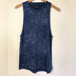•Adidas • Blue Speckled Tank